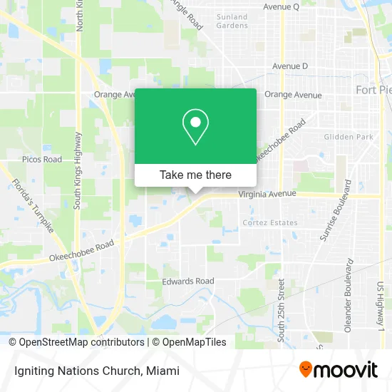 Igniting Nations Church map