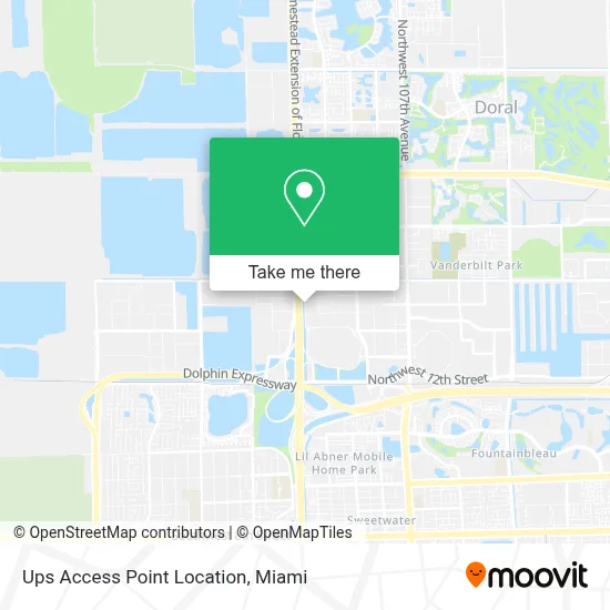 Ups Access Point Location map