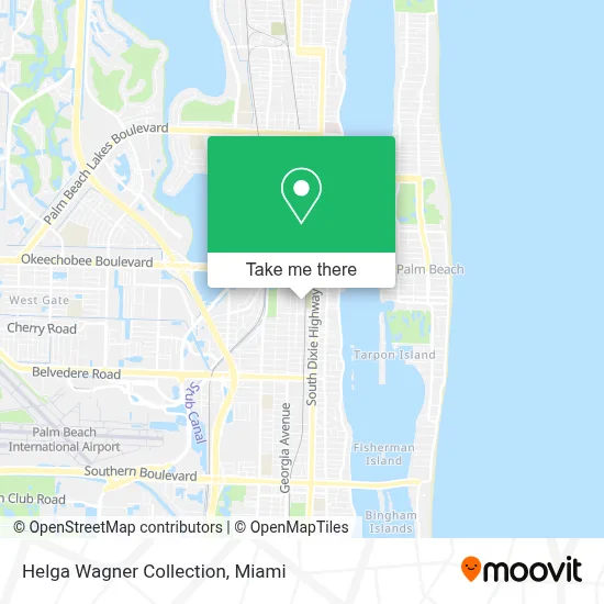Helga Wagner Collection map