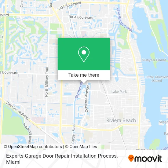 Experts Garage Door Repair Installation Process map