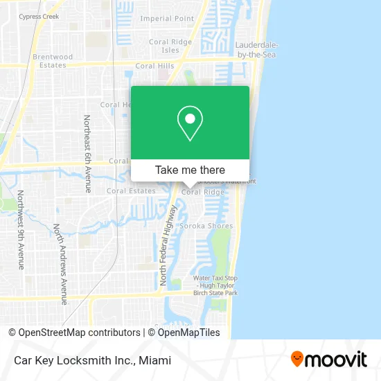 Car Key Locksmith Inc. map