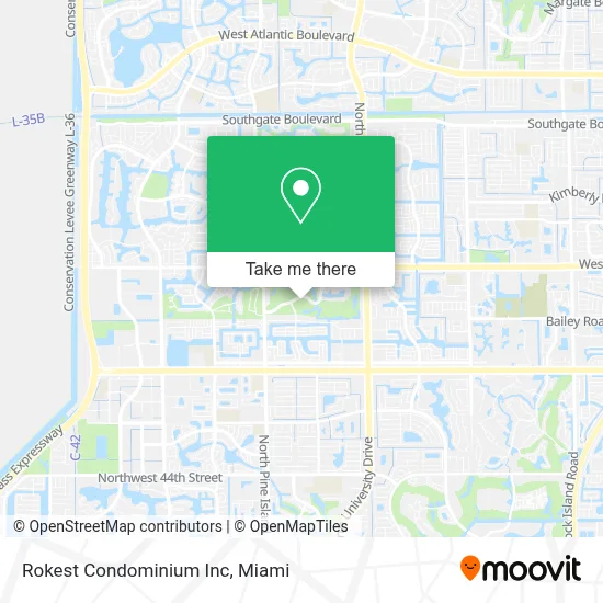 Rokest Condominium Inc map