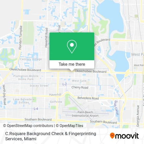 C.Rsquare Background Check & Fingerprinting Services map
