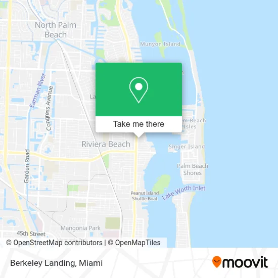 Berkeley Landing map