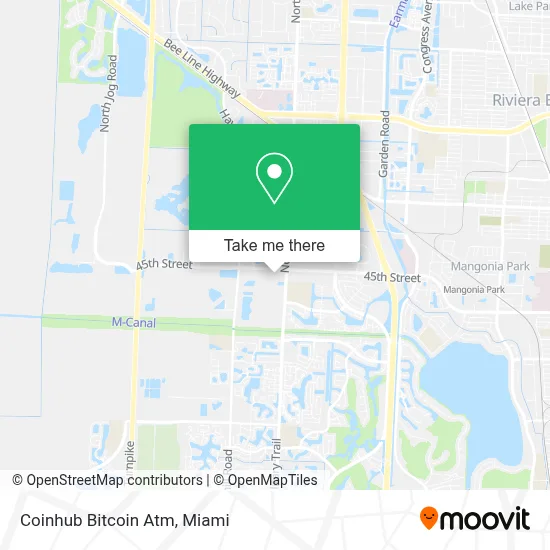 Coinhub Bitcoin Atm map