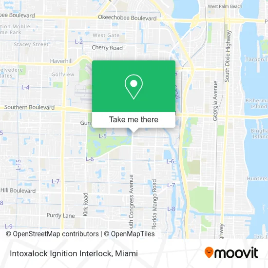 Intoxalock Ignition Interlock map