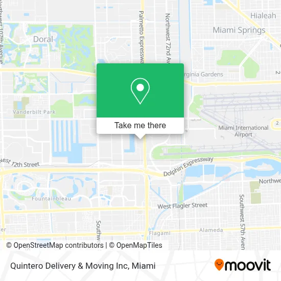 Quintero Delivery & Moving Inc map