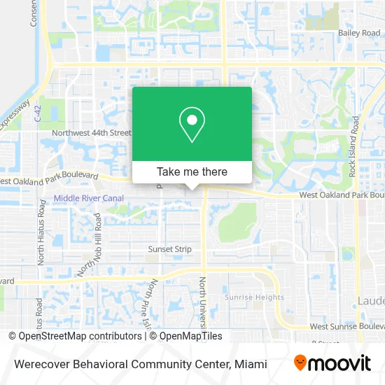 Werecover Behavioral Community Center map