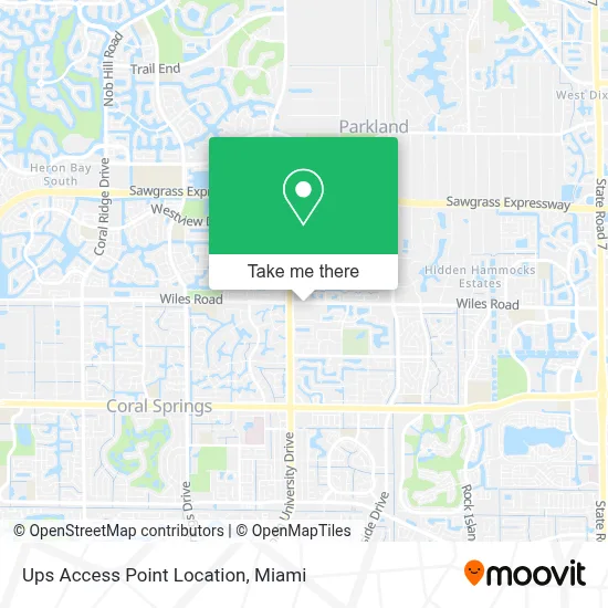 Ups Access Point Location map
