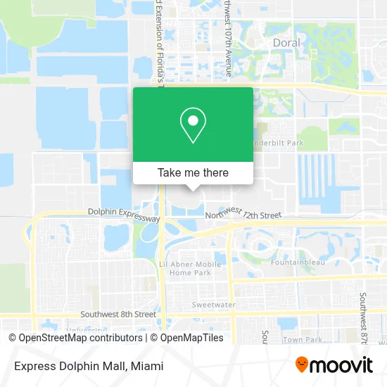 Express Dolphin Mall map