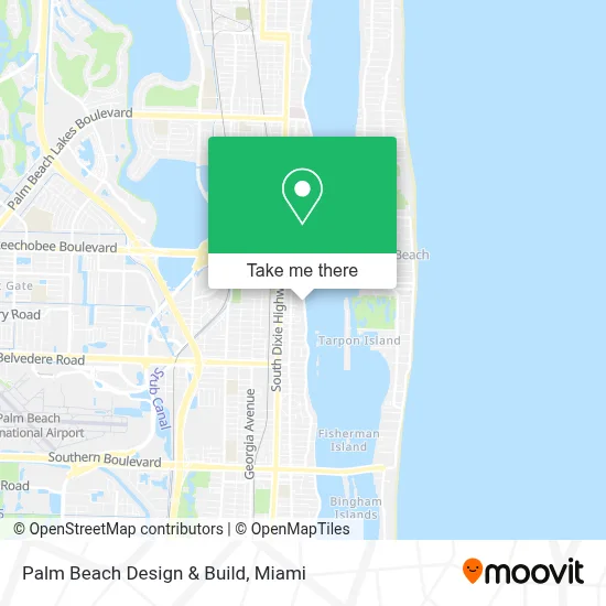 Palm Beach Design & Build map