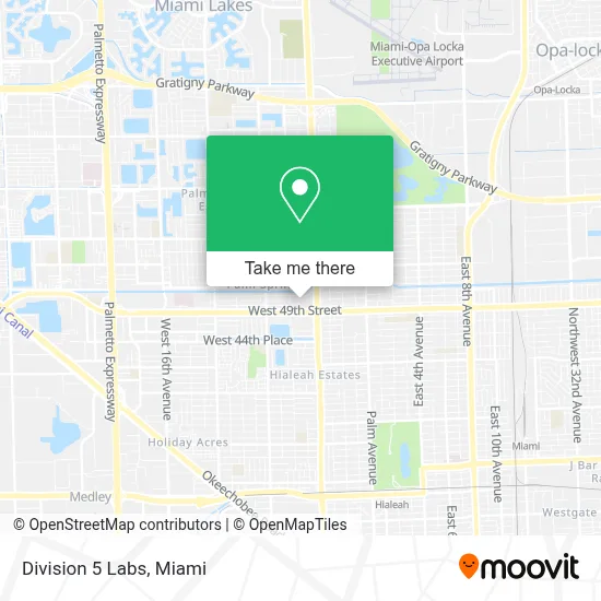 Division 5 Labs map