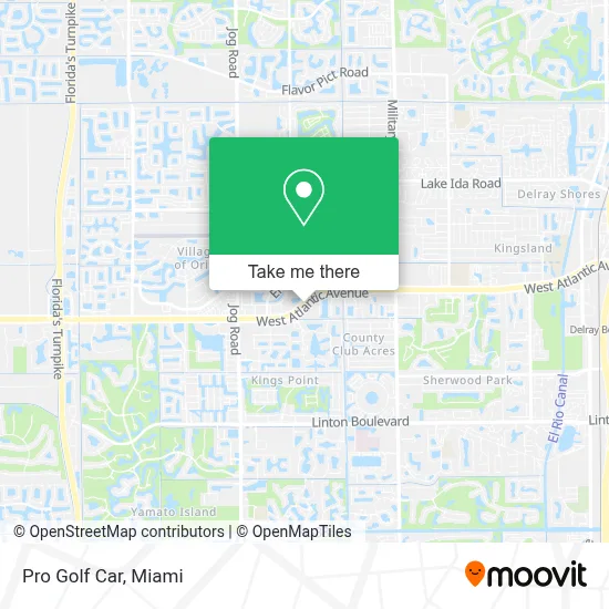 Pro Golf Car map