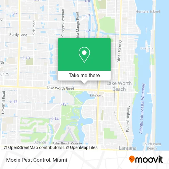 Moxie Pest Control map