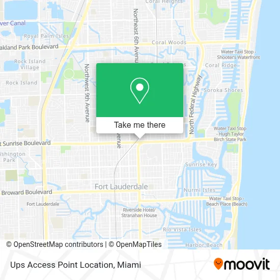 Ups Access Point Location map