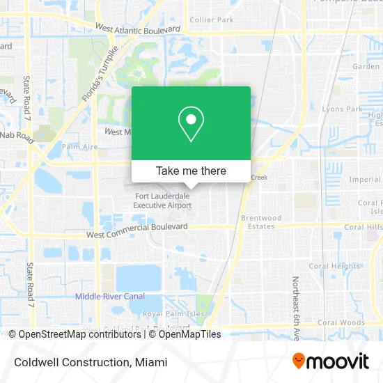 Coldwell Construction map