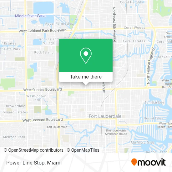 Power Line Stop map