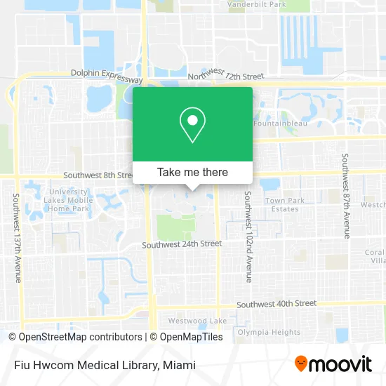 Fiu Hwcom Medical Library map