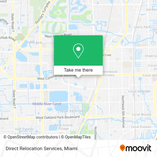 Direct Relocation Services map