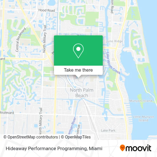Hideaway Performance Programming map