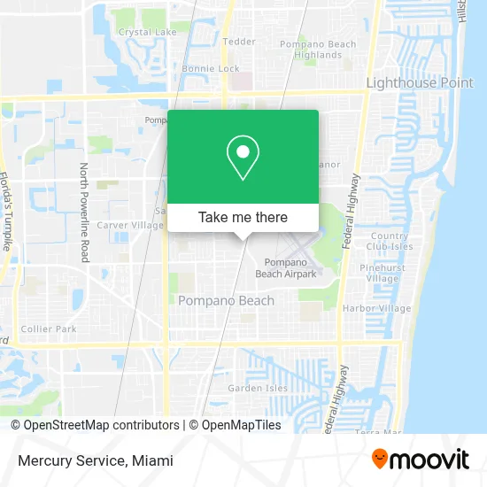 Mercury Service map