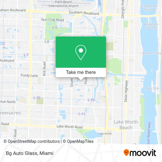 Bg Auto Glass map