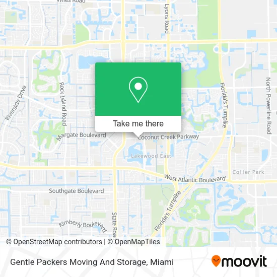 Gentle Packers Moving And Storage map