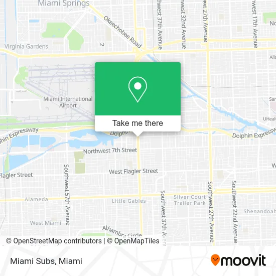Miami Subs map