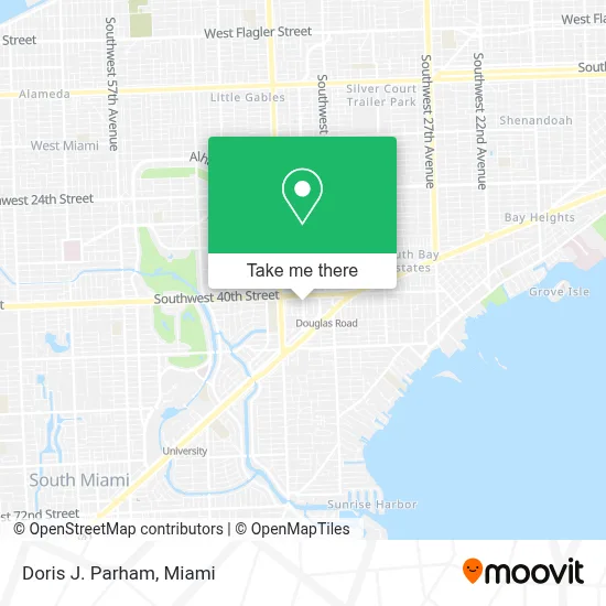 Doris J. Parham map
