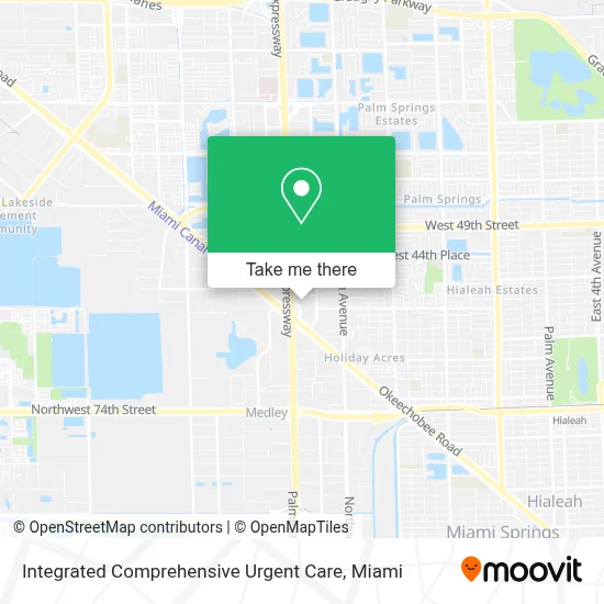 Integrated Comprehensive Urgent Care map
