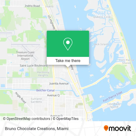 Bruno Chocolate Creations map
