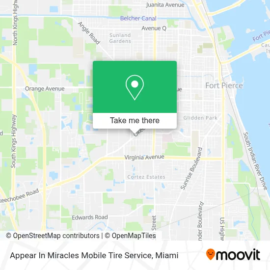 Appear In Miracles Mobile Tire Service map