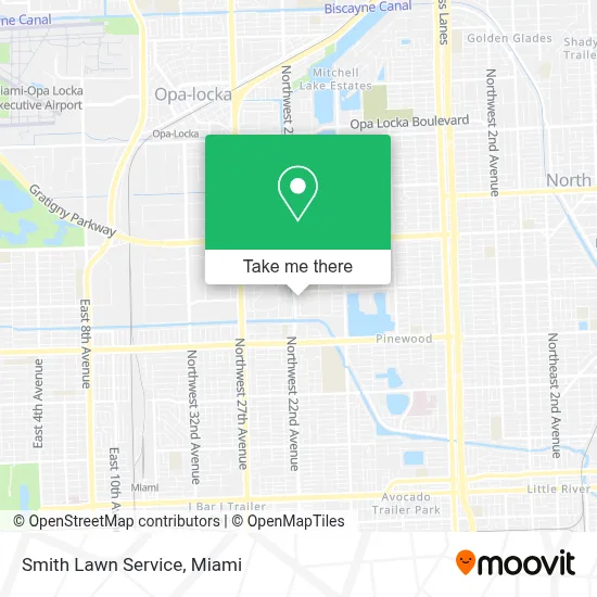 Smith Lawn Service map
