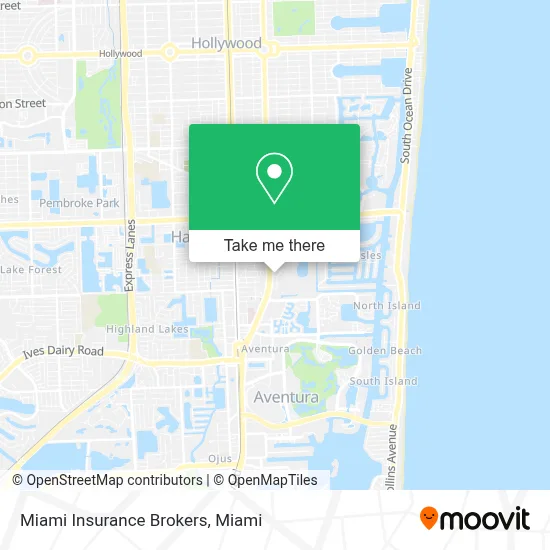 Miami Insurance Brokers map