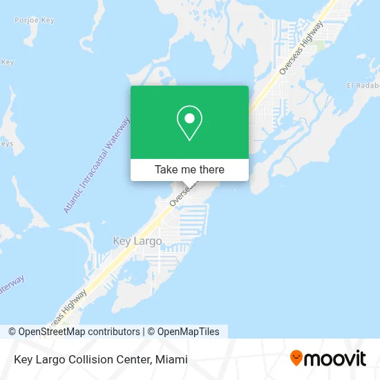 Key Largo Collision Center map