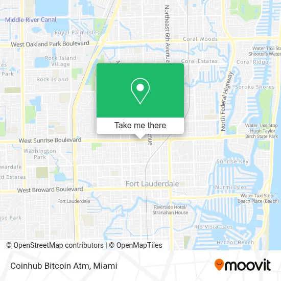 Coinhub Bitcoin Atm map