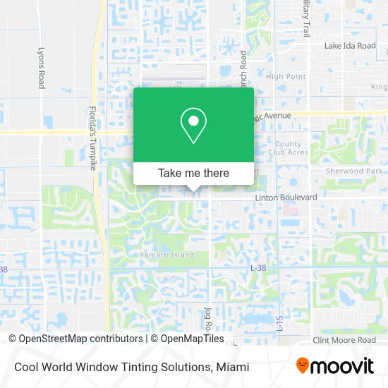Cool World Window Tinting Solutions map
