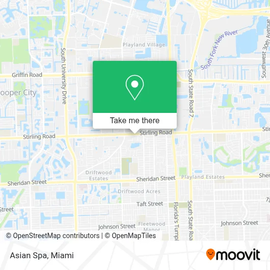 Asian Spa map