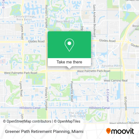 Greener Path Retirement Planning map