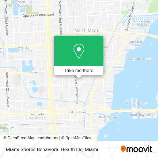 Miami Shores Behavioral Health Llc map