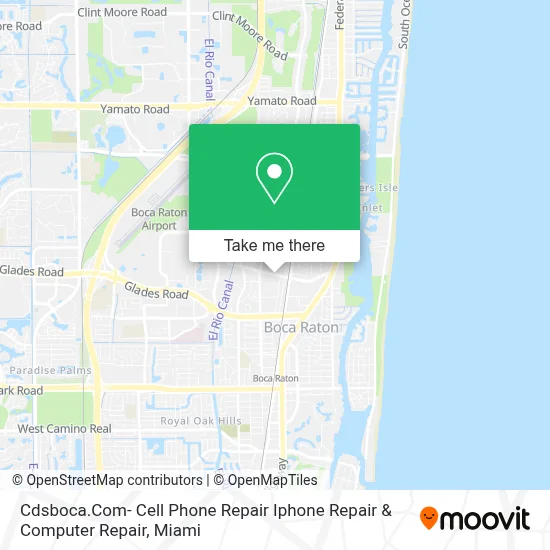 Cdsboca.Com- Cell Phone Repair Iphone Repair & Computer Repair map