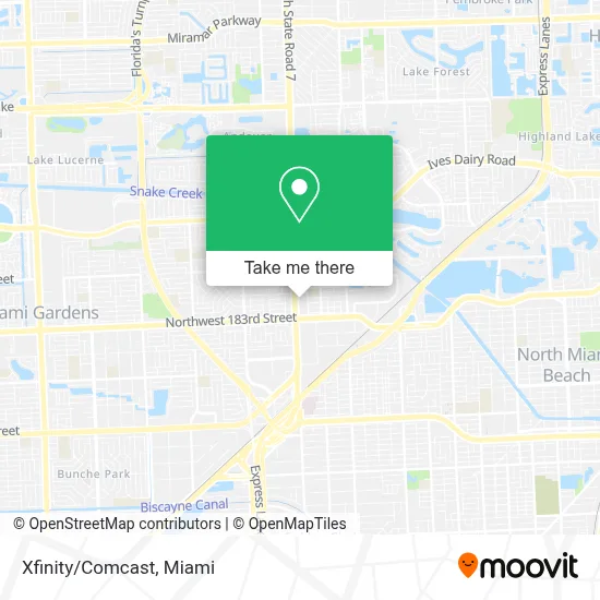 Xfinity/Comcast map