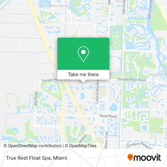 True Rest Float Spa map