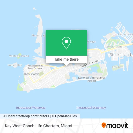 Key West Conch Life Charters map
