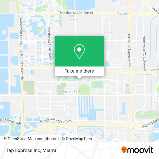 Tap Express Inc map