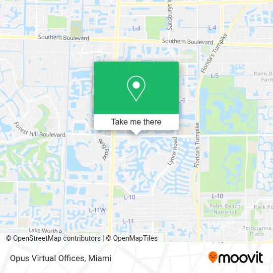 Opus Virtual Offices map