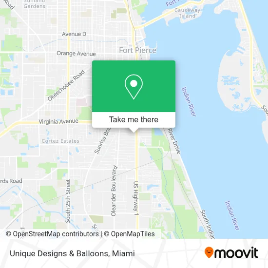 Unique Designs & Balloons map