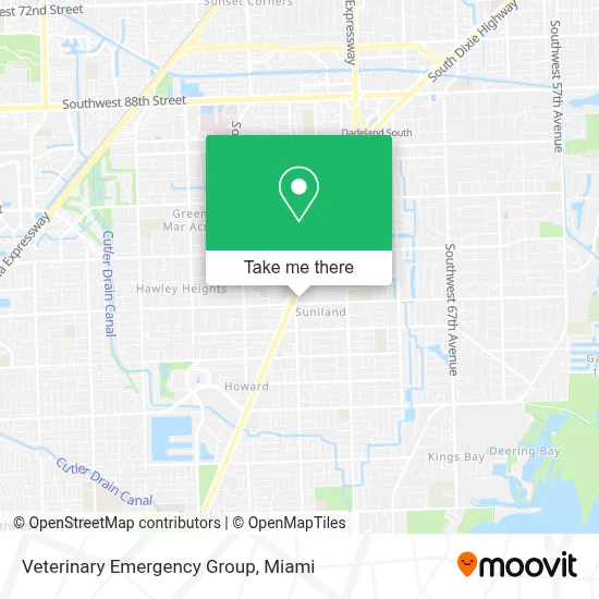 Veterinary Emergency Group map