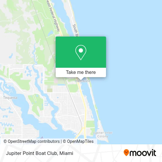 Jupiter Point Boat Club map