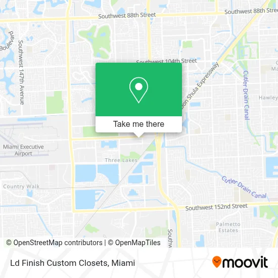 Ld Finish Custom Closets map